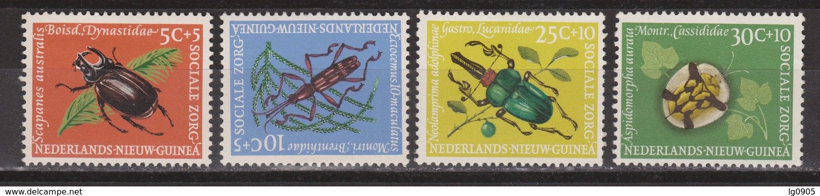 Nederlands Nieuw Guinea Dutch New Guinea 69 - 72 MNH ; Sociale Zorg 1961 NOW ALL STAMPS OF NETHERLANDS NEW GUINEA - Nueva Guinea Holandesa