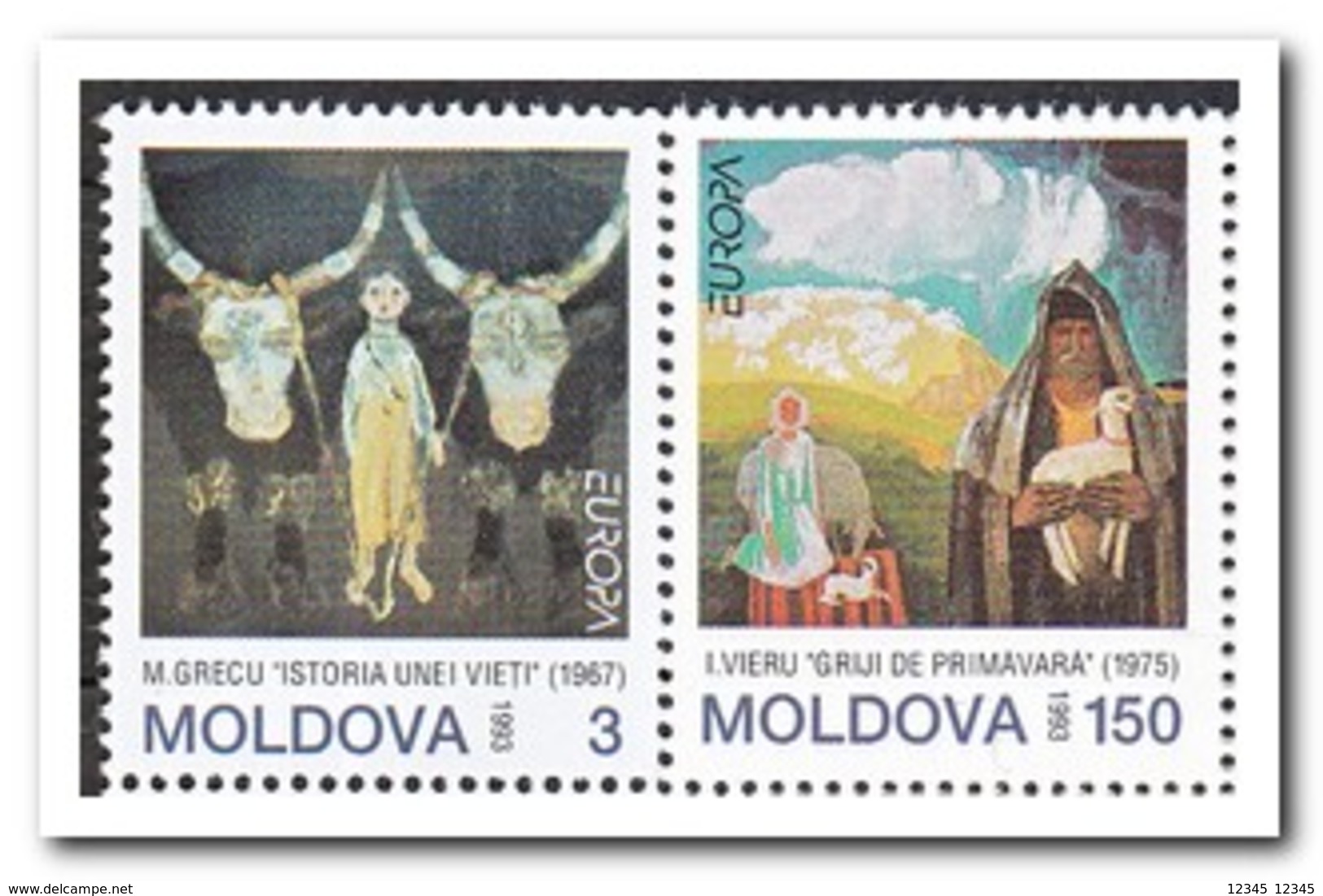 Moldavië 1993, Postfris MNH, Europe, Contemporary Arts ( Not A Pair ) - Moldavië