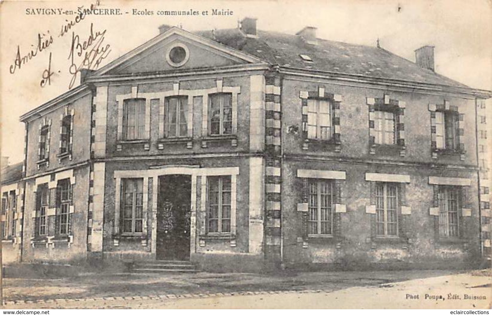 Savigny En Sancerre       18     Ecole Communale Et Mairie    (voir Scan) - Autres & Non Classés