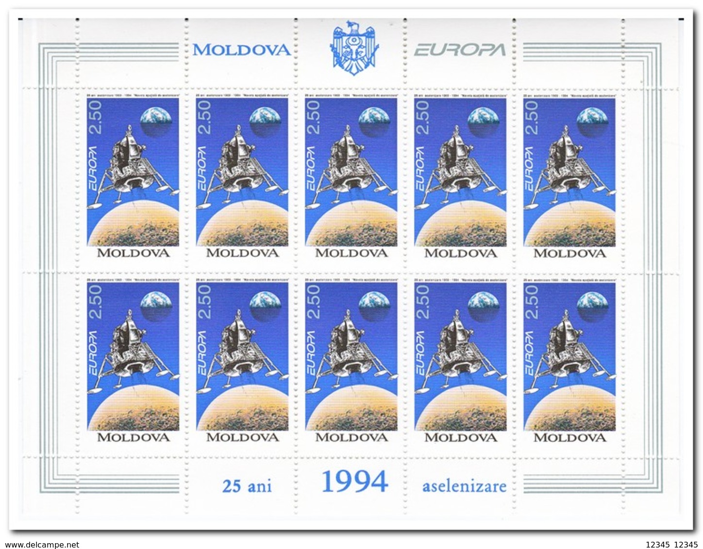 Moldavië 1994, Postfris MNH, Europe, Space - Moldavië