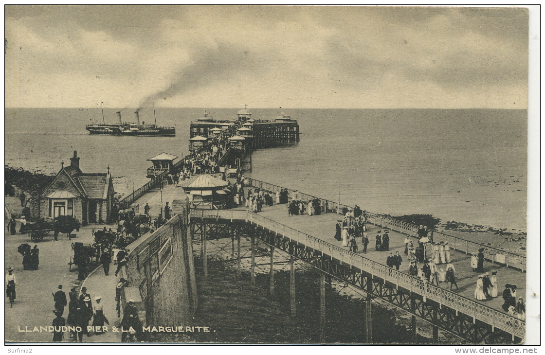 CAERNARFONSHIRE - LLANDUDNO - PIER &amp; LA MARGUERITE  Gwy73 - Caernarvonshire