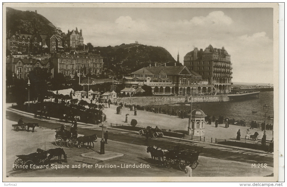 CAERNARFONSHIRE - LLANDUDNO - PRINCE EDWARD SQUARE AND PIER PAVILION RP Gwy91 - Caernarvonshire