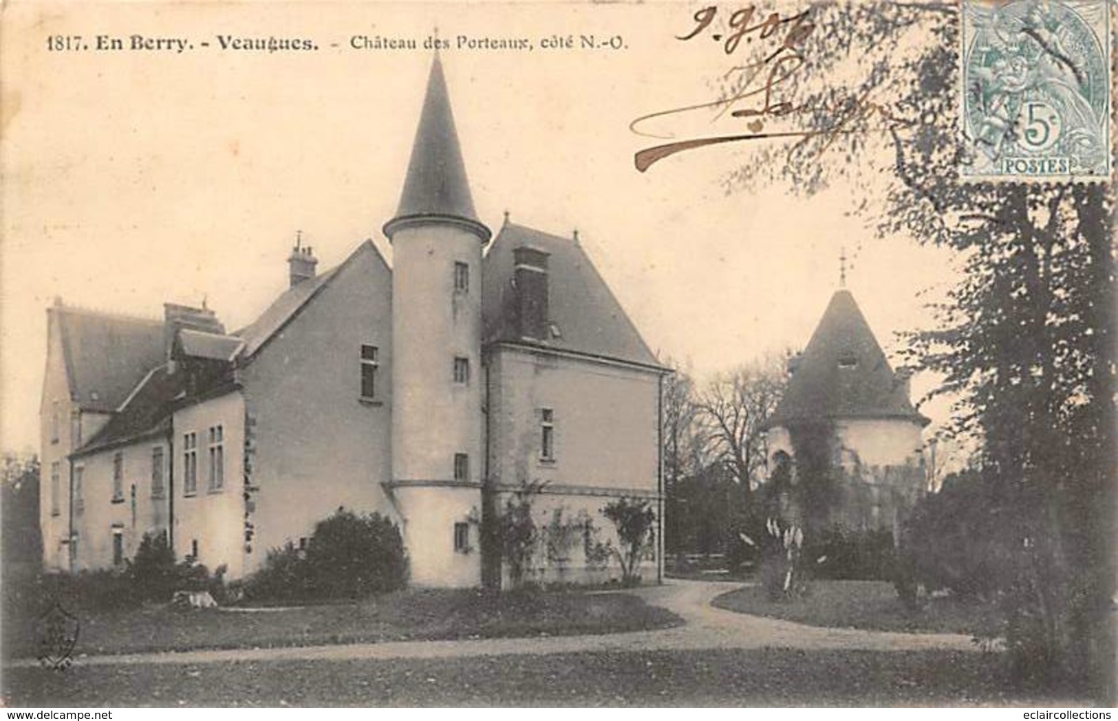 Veaugues         18            Château Des Porteaux    (voir Scan) - Autres & Non Classés