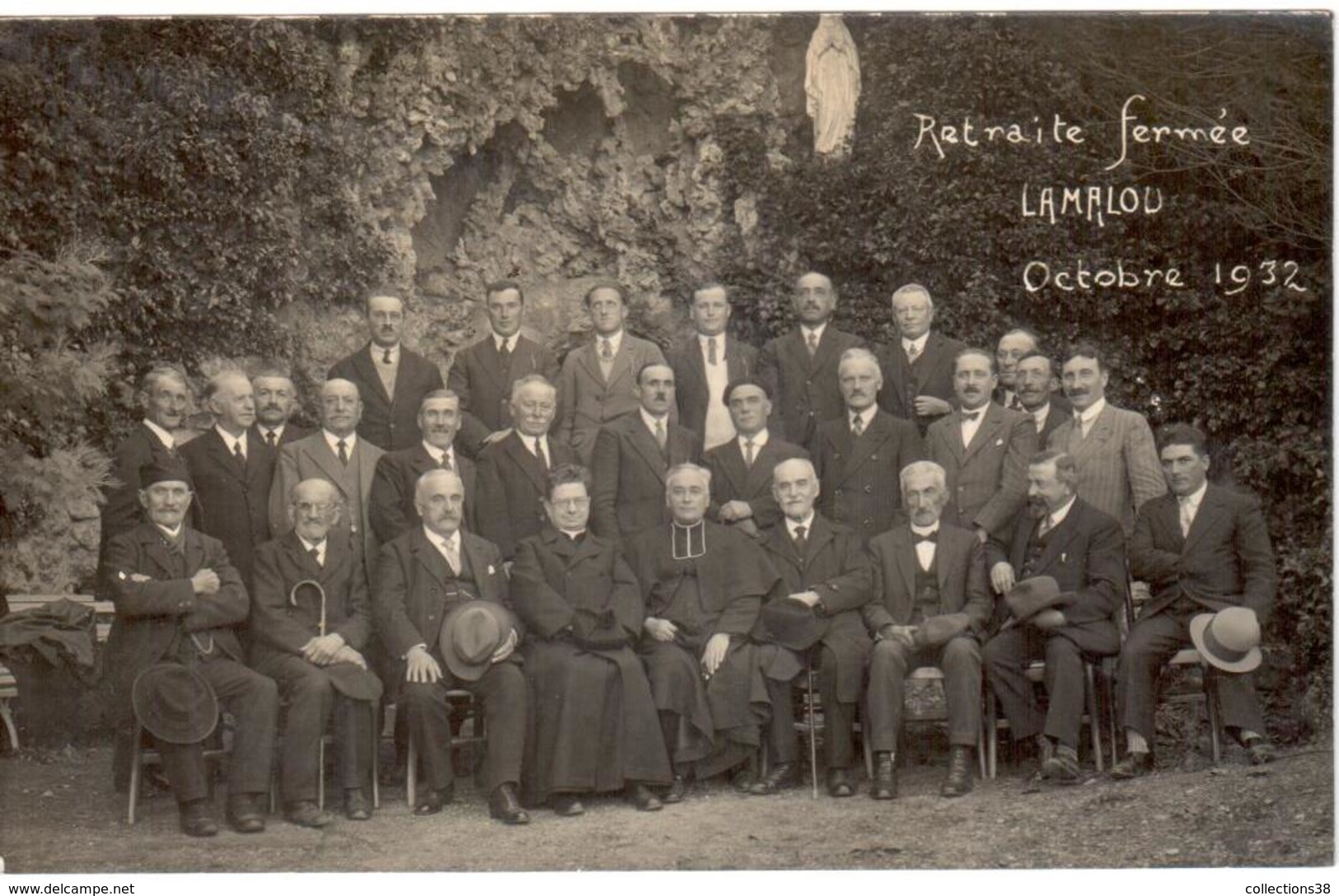 Carte Photo -Retraite Fermée Lamalou Octobre 1932 - Lamalou Les Bains