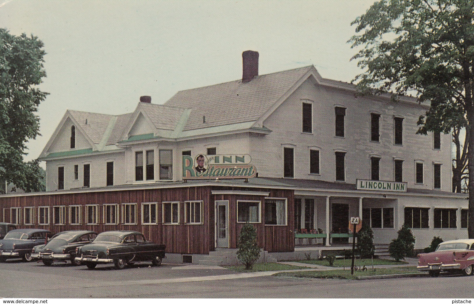 Vermont Essex Junction - Lincoln Inn Hotel & Restaurant 1956 - Cars - Unused - 2 Scans - Essex Junction