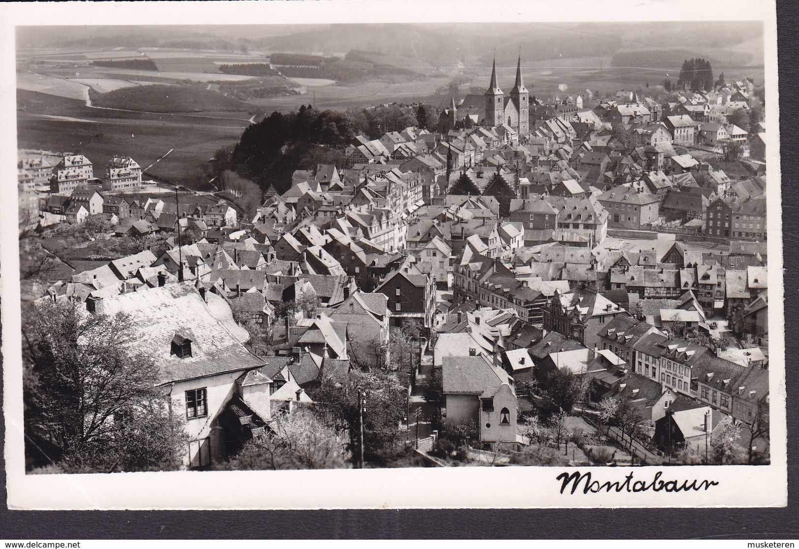 Germany PPC Montabaur Aerial View Echte Real Photo Véritable (2 Scans) - Montabaur