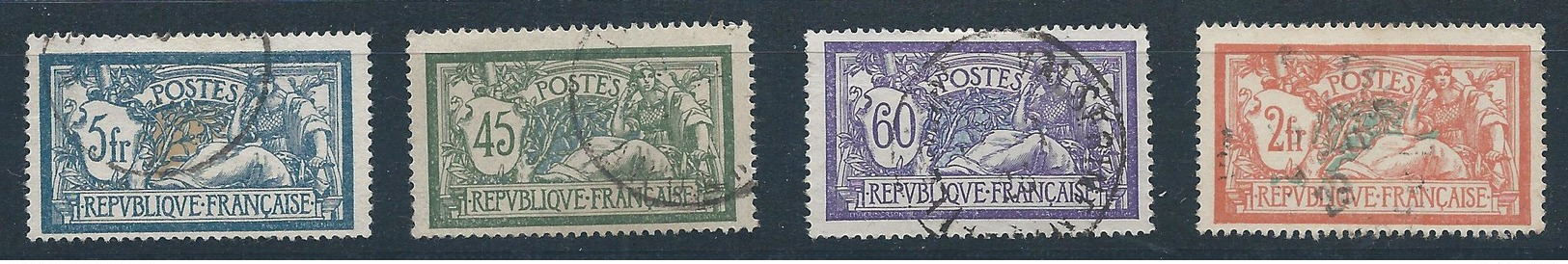FRANCE - 1900/1931- Merson - Série Complète - N°119 à 123 + N°143 à 145 + N°206 à 208 Et N°240 - Oblitérés - TTB - 1900-27 Merson