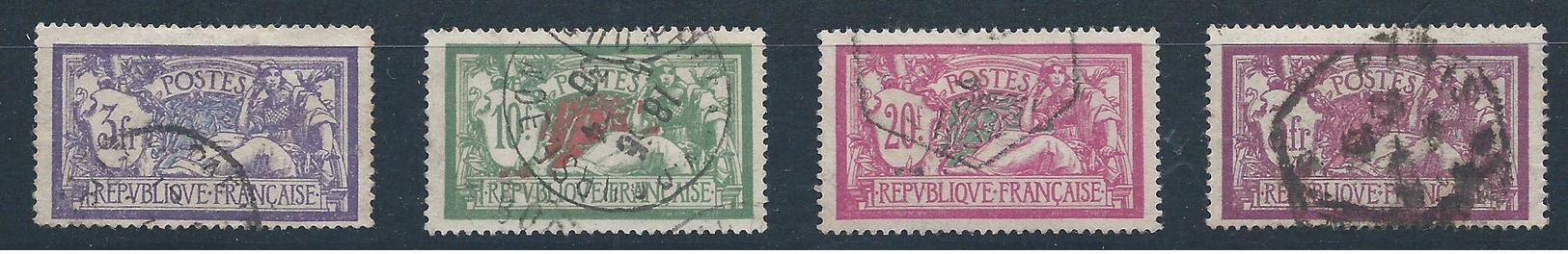 FRANCE - 1900/1931- Merson - Série Complète - N°119 à 123 + N°143 à 145 + N°206 à 208 Et N°240 - Oblitérés - TTB - 1900-27 Merson