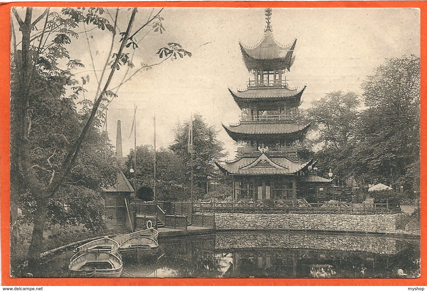 DK096,  * THE CHINESE TOWER  PAGODE In COPENHAGEN TIVOLI * SENT 1907, SEE BACKSIDE - Danimarca