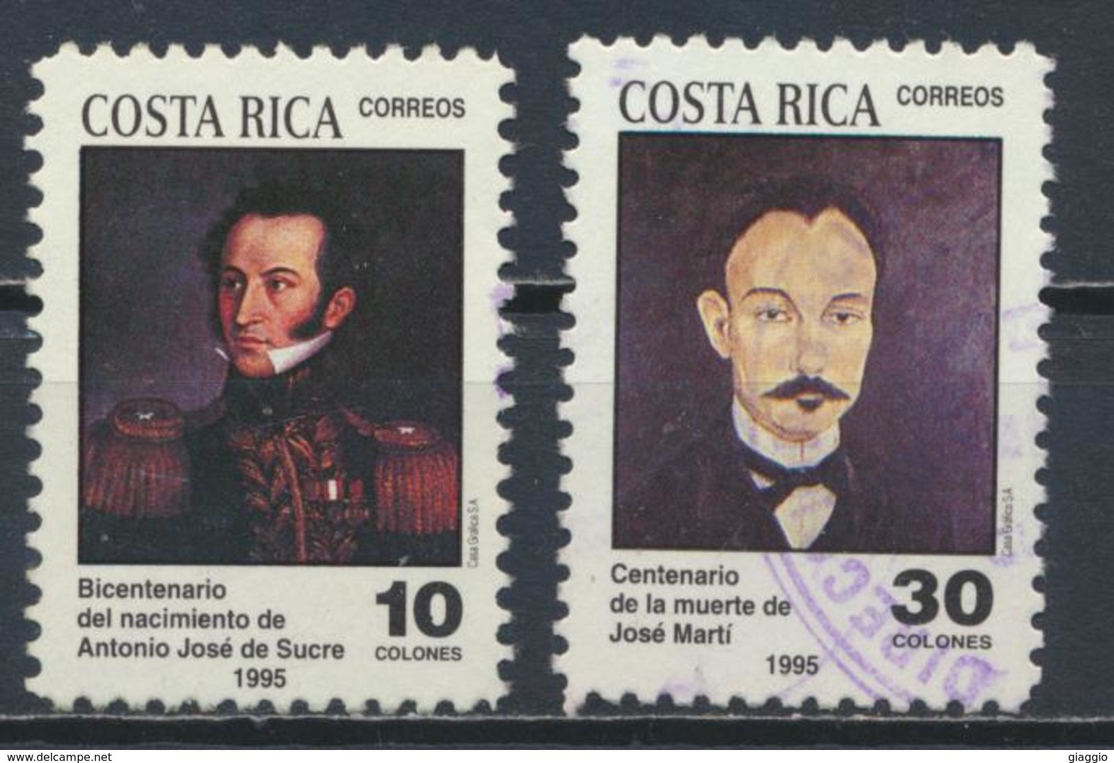 °°° COSTA RICA  - Y&T N°589/90 - 1994 °°° - Costa Rica