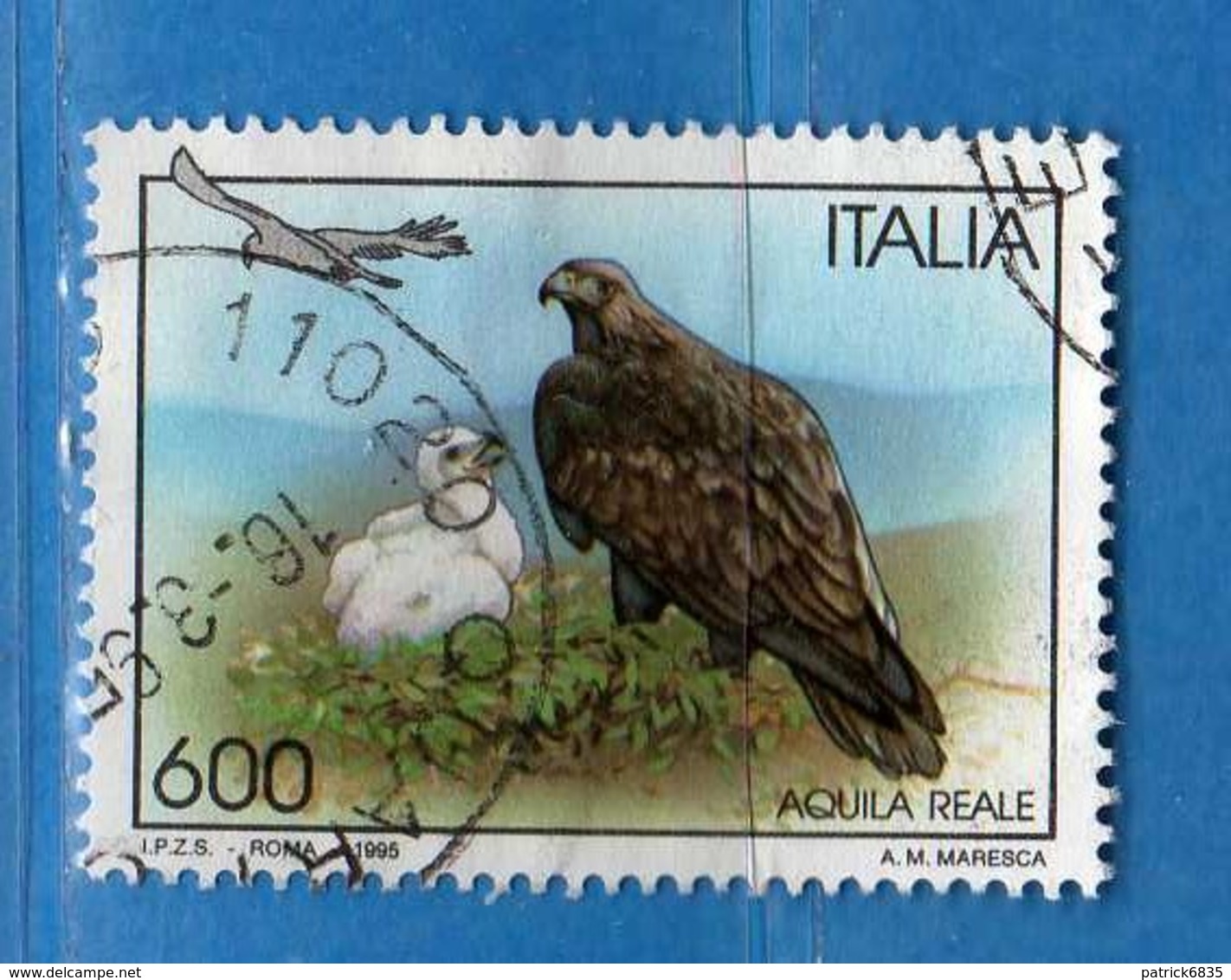 ITALIA ° - 1995 -  UCCELLI - AQUILA REALE.  Unif. 2177.    Vedi Descrizione - 1991-00: Gebraucht