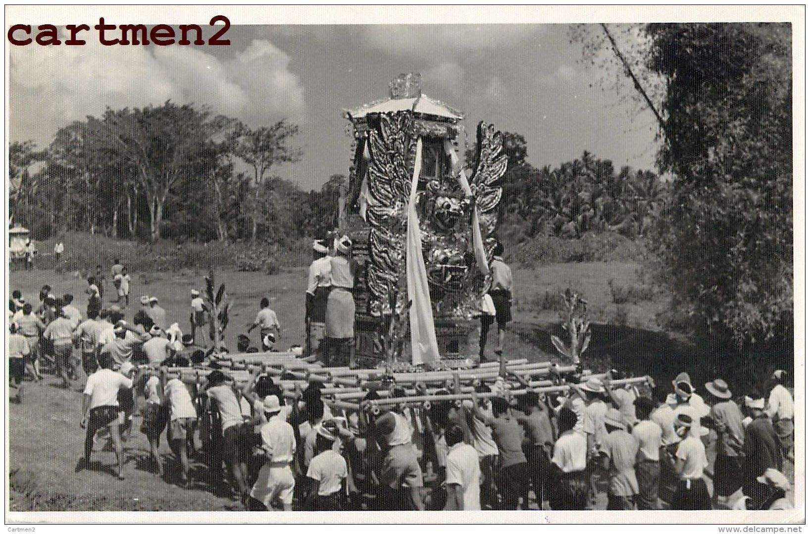 PHOTO CARD : DENPASAR INDONESIA PROCESSION BALI INDONESIE RELIGION BOUDDHISME Buddhism - Indonesië