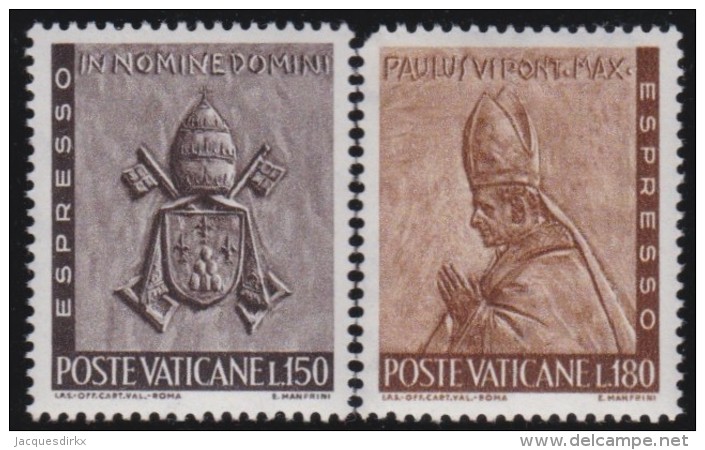 Vatican   .   Yvert   .    Express  7/8    .    *     .    Ongebruikt  Met Plakker   .   /   .   Mint-hinged - Express