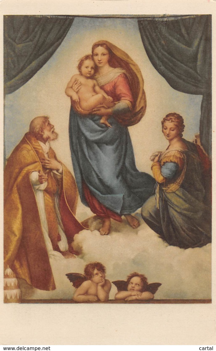 LA MADONNA DI S. SISTO - Raffaello Sanzio - Dresda.  Galleria Nazionale - Peintures & Tableaux