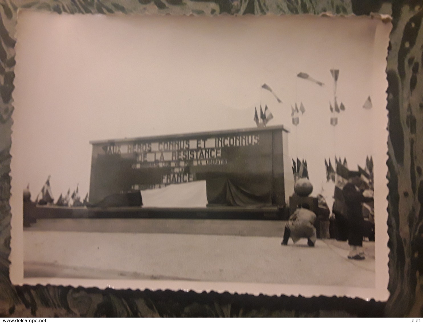 RARE Photo Originale Inauguration Du Monument AUX HEROS CONNUS ET INCONNUS DE LA RESISTANCE, Nancy , Vers 1945 TB - Guerra, Militari