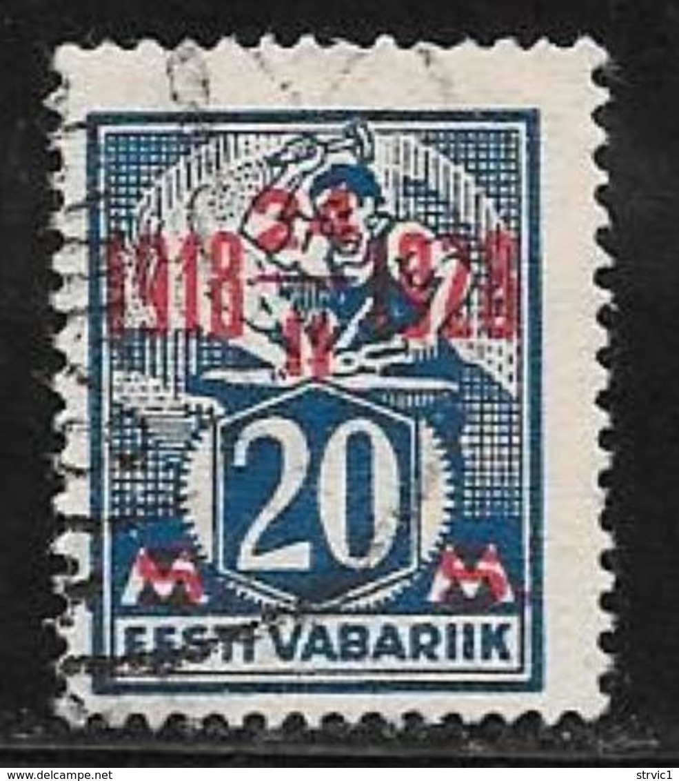 Estonia, Scott # 88 Used Numeral, Surcharged, 1928 - Estonia