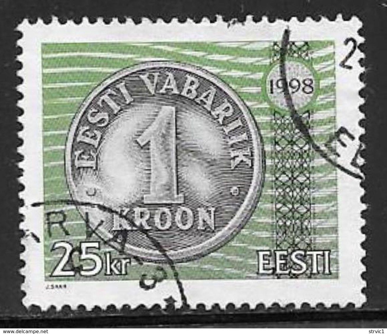 Estonia, Scott #345 Used Coin, 1998 - Estonia