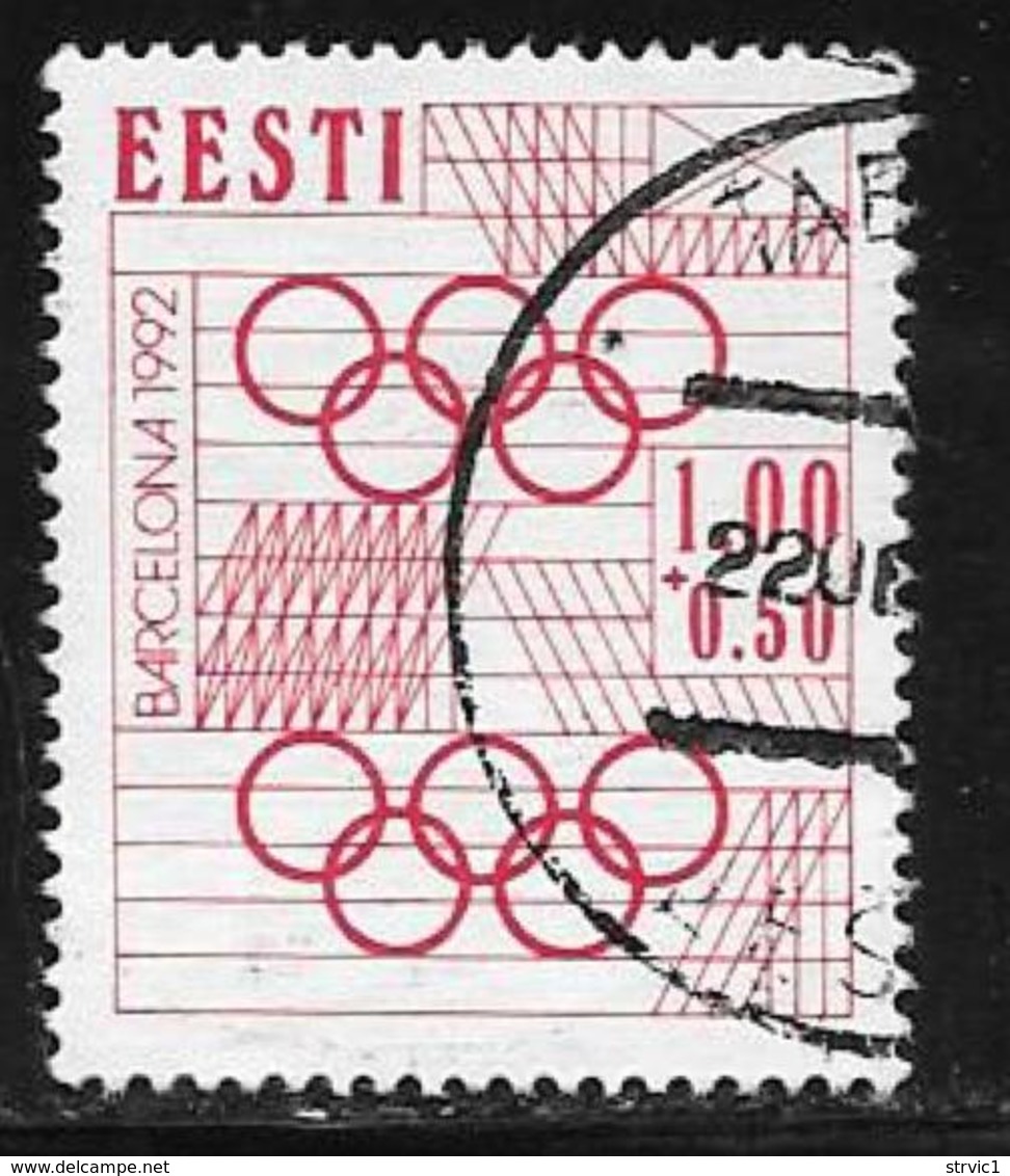 Estonia, Scott #B60 Used Olympics, 1992 - Estonia