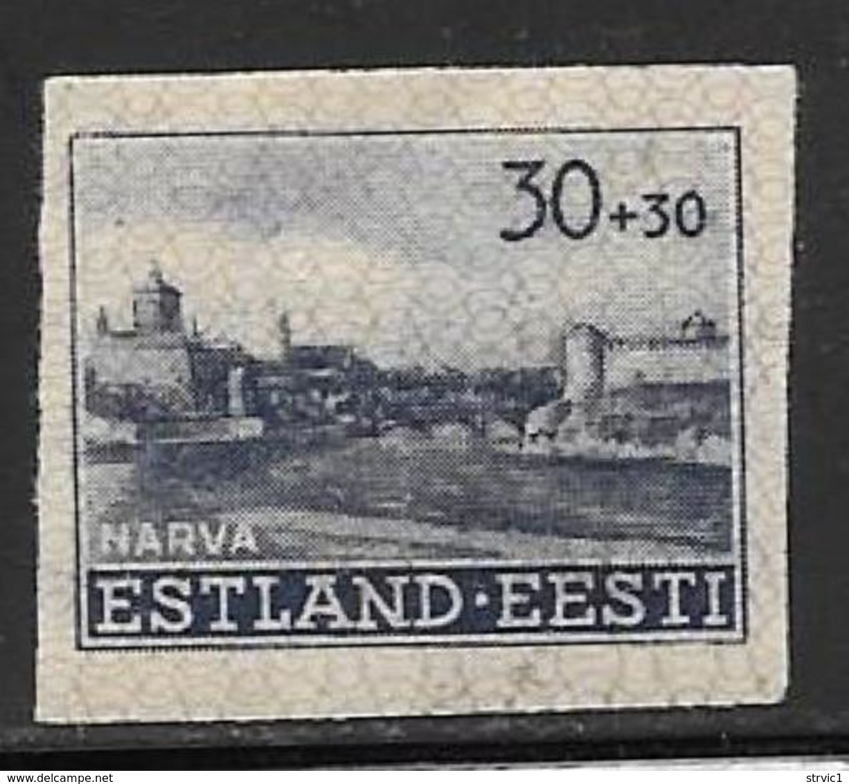 Estonia, Scott #NB3 Mint Hinged Narva Castle, Imperf, 1941 - Estonia