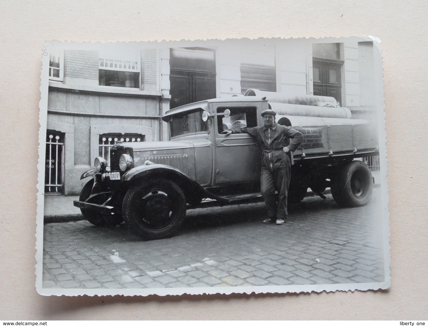 Bouwmaterialen " ALEX De CHAFFOY " Haantjeslei ANTWERPEN - Old CAR / Vieux Voiture / Oude AUTO ( Zie Foto ) ! - Métiers