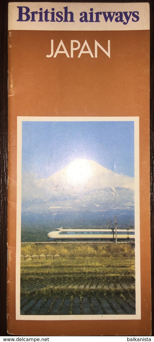 British Airways Brochure Japan 1974 - Europe