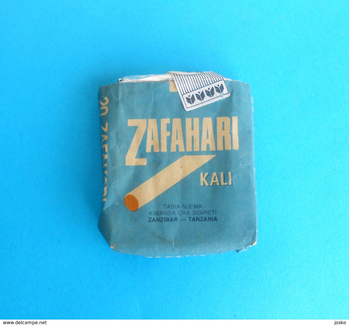 ZAFAHARI Kali - ZANZIBAR-TANZANIA - 20. Cigarettes Antique Empty Box Cigarette Zigaretten Sigarette Cigarrillos Cigarros - Empty Tobacco Boxes