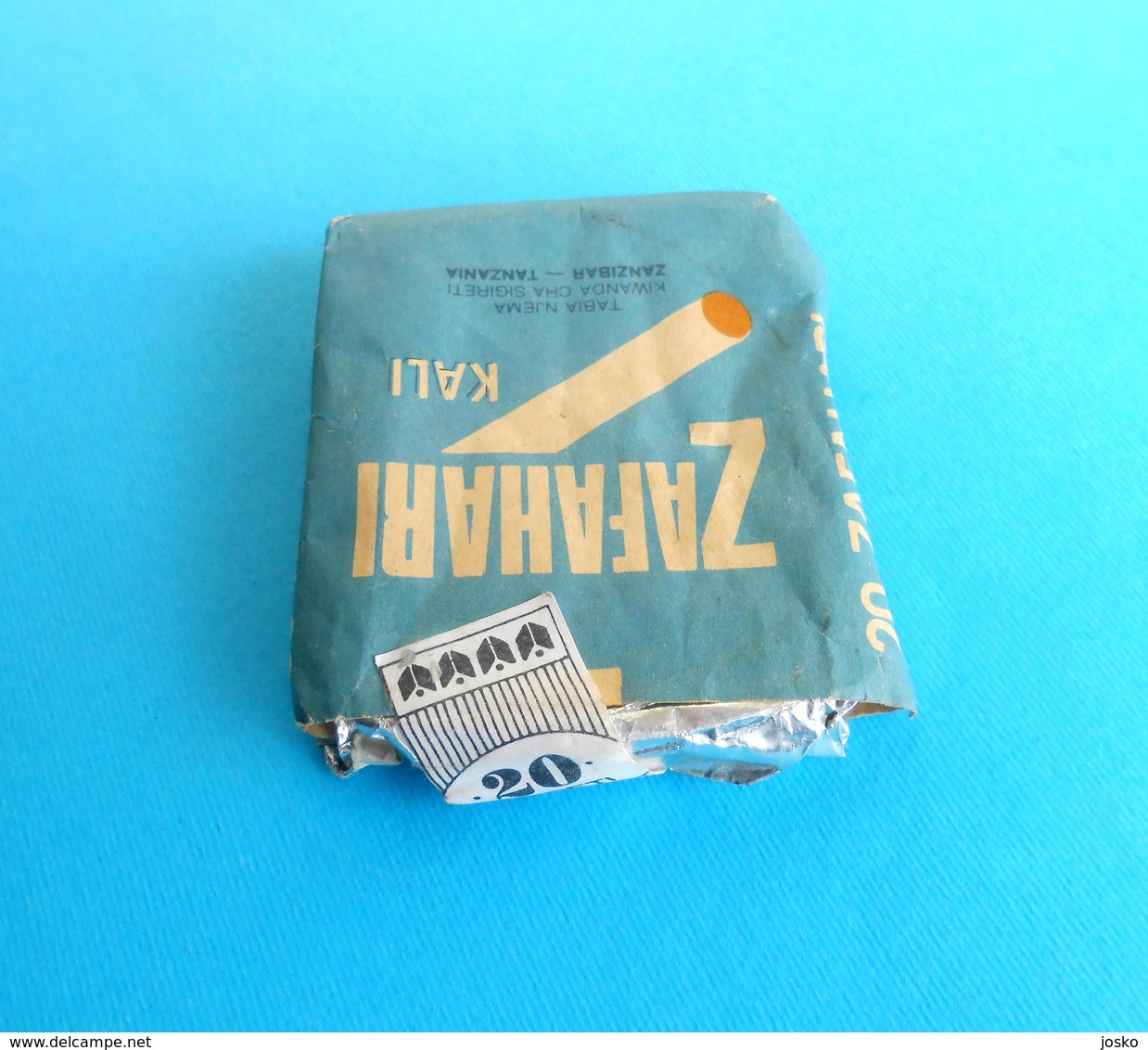 ZAFAHARI Kali - ZANZIBAR-TANZANIA - 20. Cigarettes Antique Empty Box Cigarette Zigaretten Sigarette Cigarrillos Cigarros - Cajas Para Tabaco (vacios)