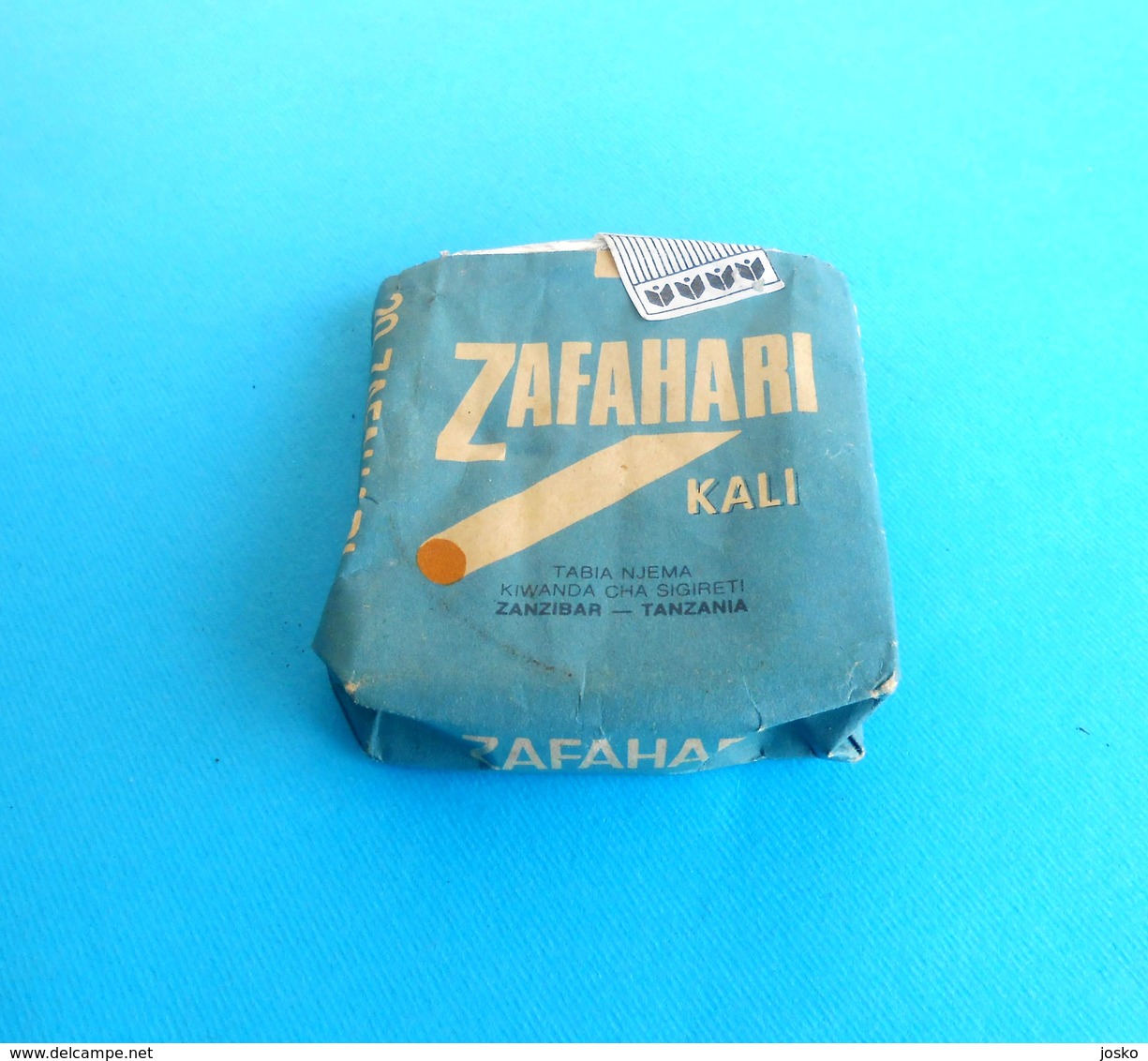 ZAFAHARI Kali - ZANZIBAR-TANZANIA - 20. Cigarettes Antique Empty Box Cigarette Zigaretten Sigarette Cigarrillos Cigarros - Contenitori Di Tabacco (vuoti)