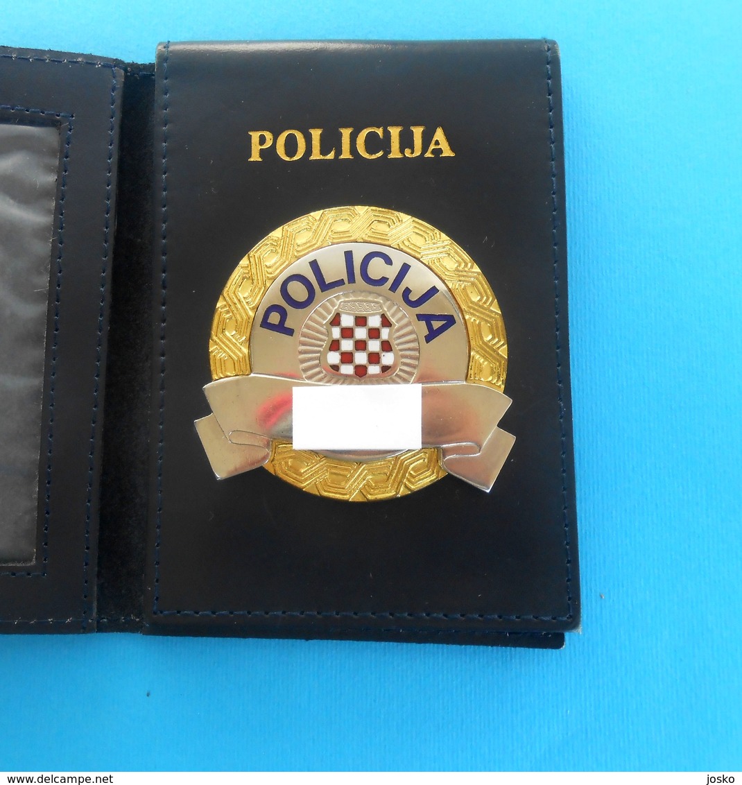 POLICE OF HERCEG-BOSNA (MOSTAR) Former State Of Bosnian Croats - Official Police Badge * Bosnia And Herzegovina Croatia - Police & Gendarmerie