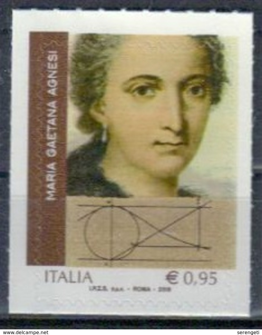 Italien 'Maria Caetana Agnesi, Mathematikerin' / Italy 'Maria Caetana Agnesi, Mathematician' **/MNH 2018 - Other & Unclassified