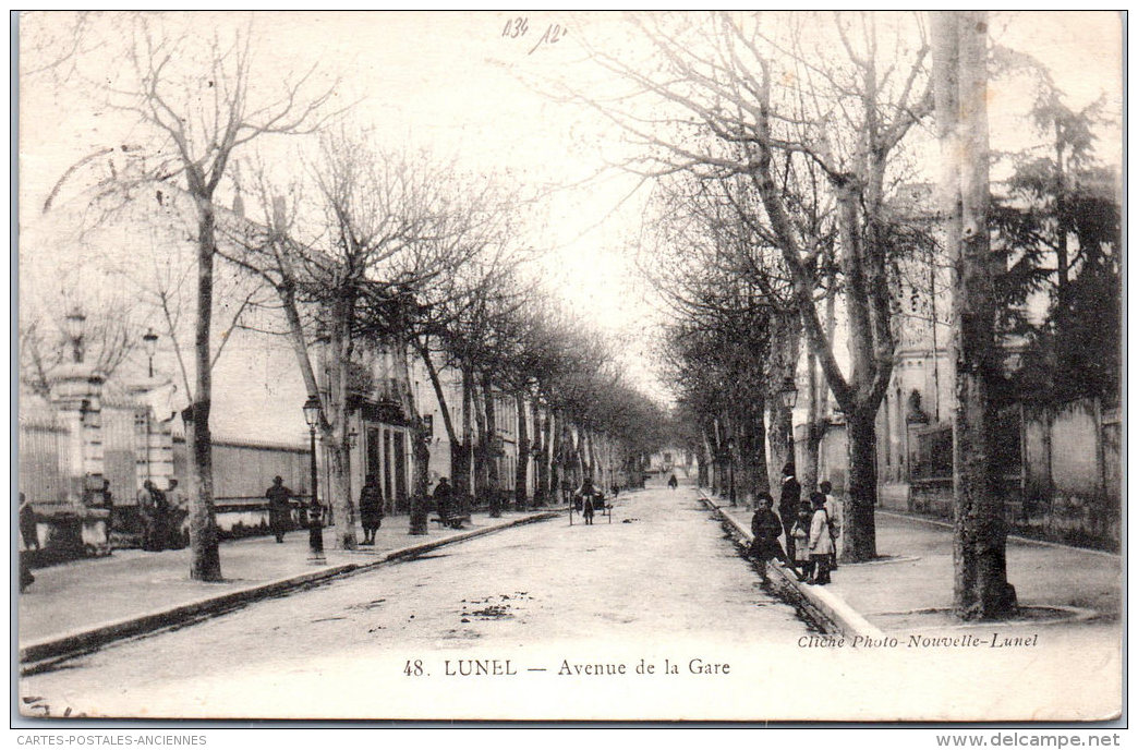 34 LUNEL - Avenue De La Gare - Lunel