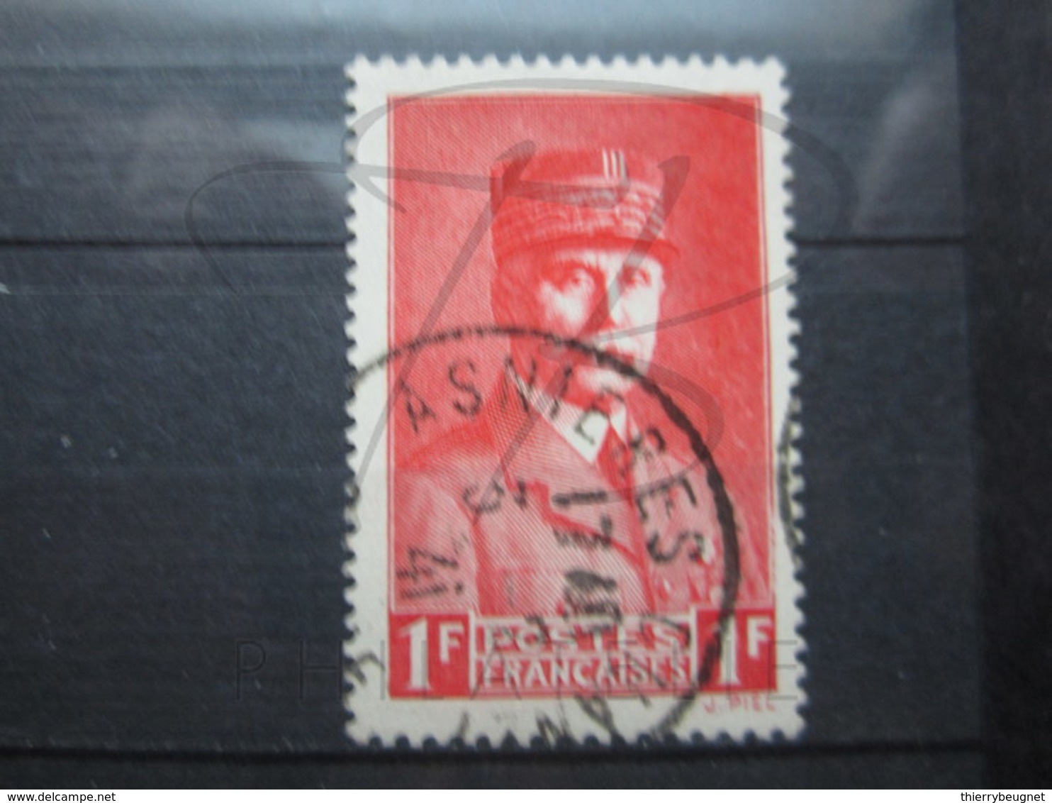 VEND BEAU TIMBRE DE FRANCE N° 472 , CACHET " ASNIERES " !!! - 1941-42 Pétain