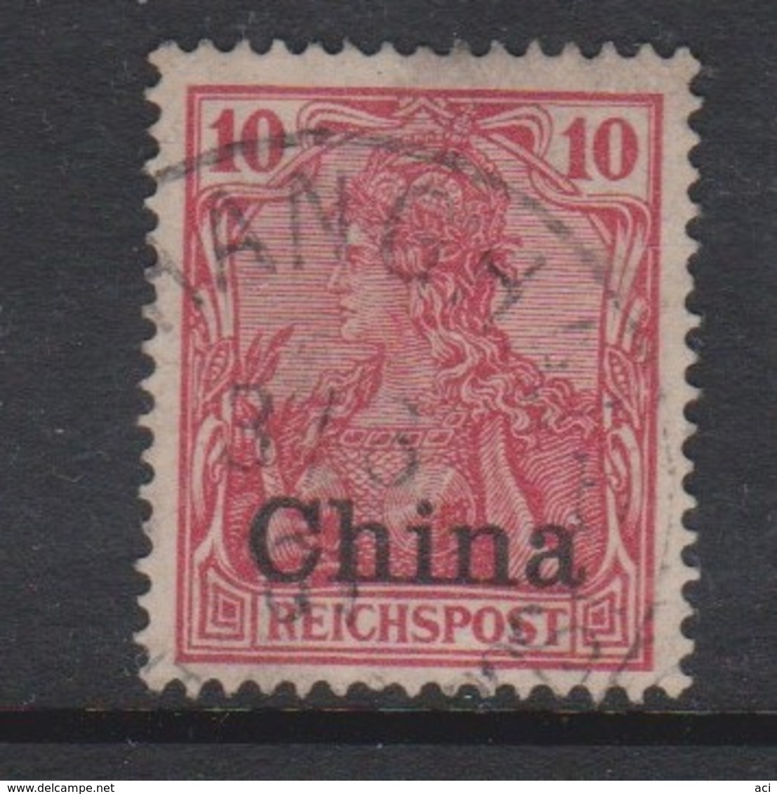 Germ-offices In China 1901 Regular Issue 10pf Carmine,used - China (offices)