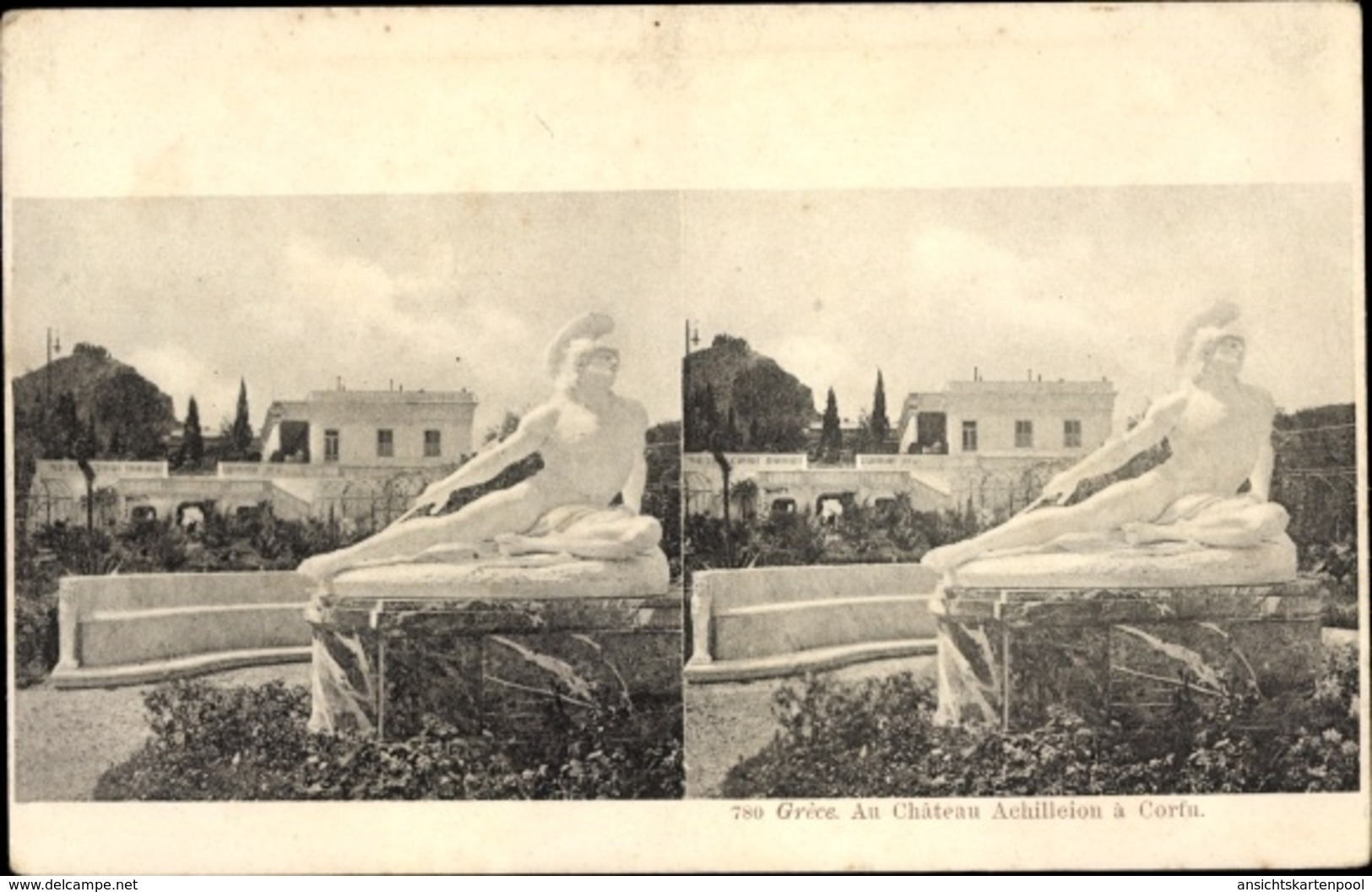 Stereo Cp Korfu Griechenland, Au Château Achilleiou - Grèce