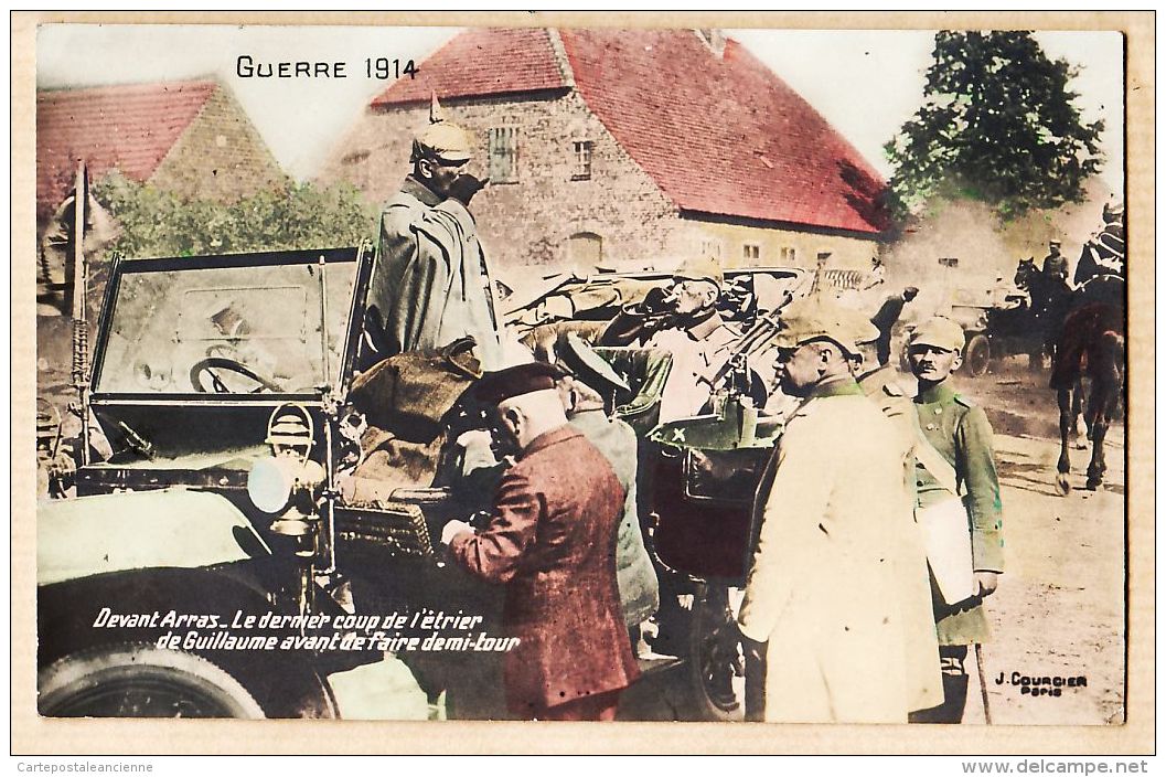 X62010 ARRAS Tresors Et Postes 28.01.1915 Guerre 1914 Coup étrier Kaizer GUILLAUME à MERQUIOL Auzon Loire Cpaww1 - Arras