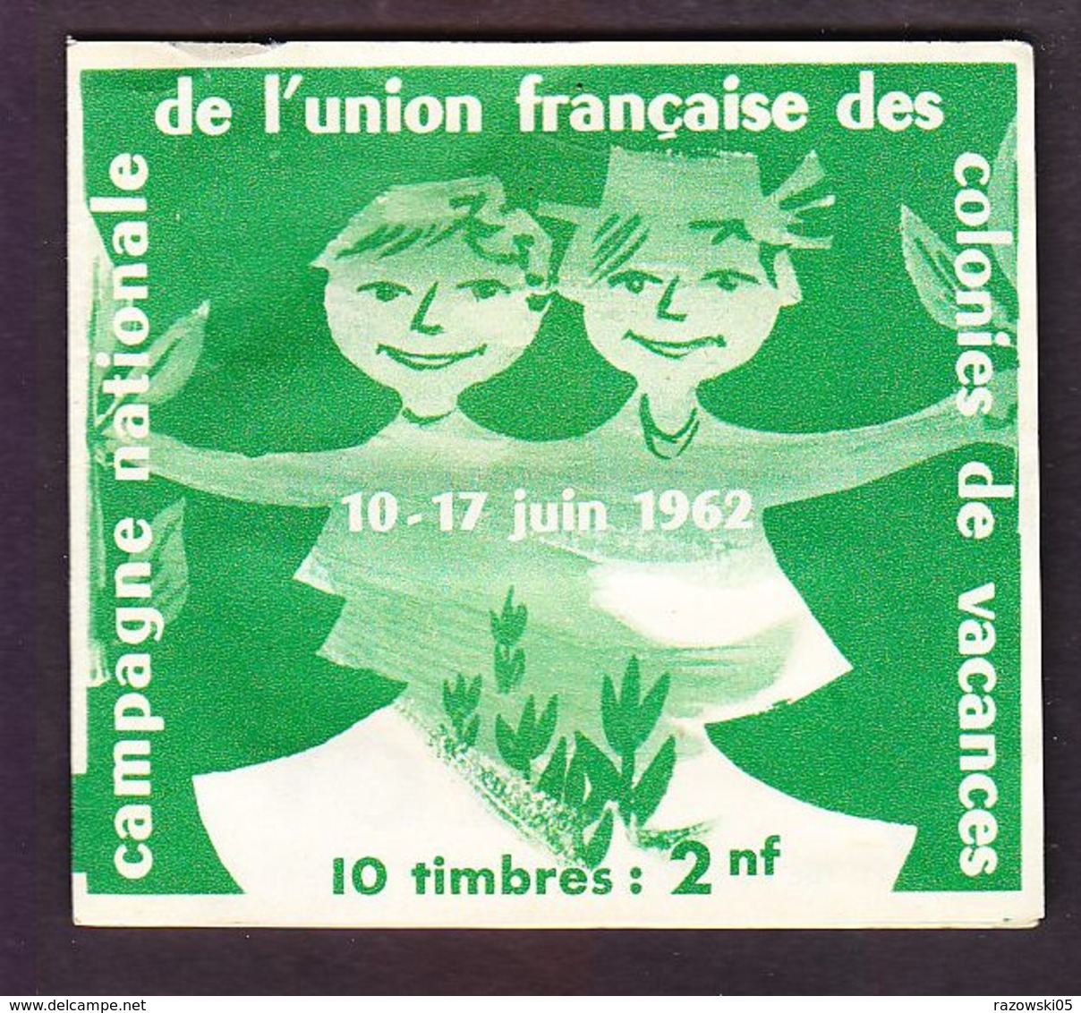 TIMBRE .FRANCE. CARNET. VIGNETTE. VIGNETTES. ERINNOPHILIE  ..................UNION FRANCAISE COLONIE - Blocs & Carnets