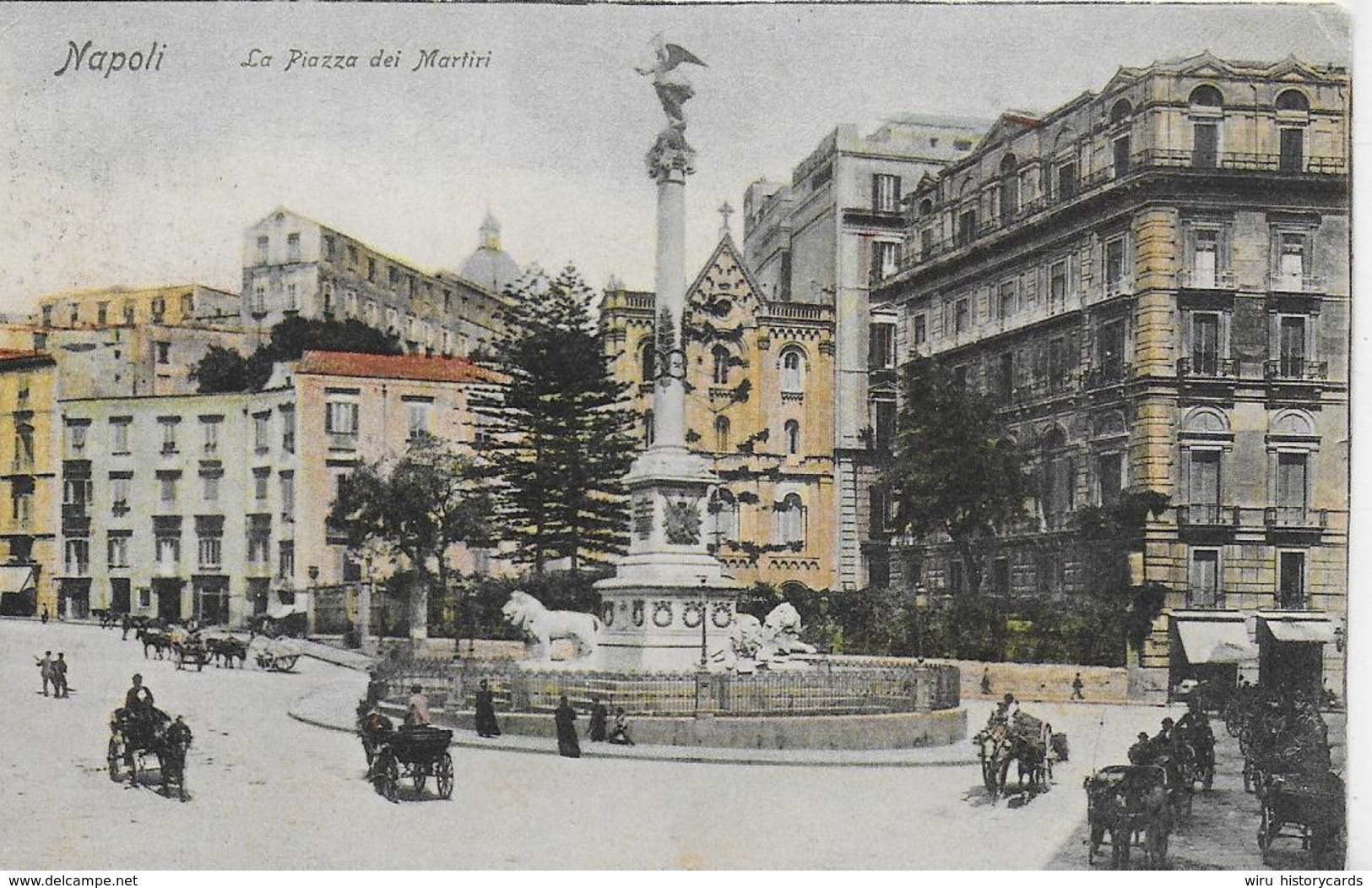 AK 0060  Napoli - La Piazza Dei Martiri Um 1904 - Napoli (Neapel)