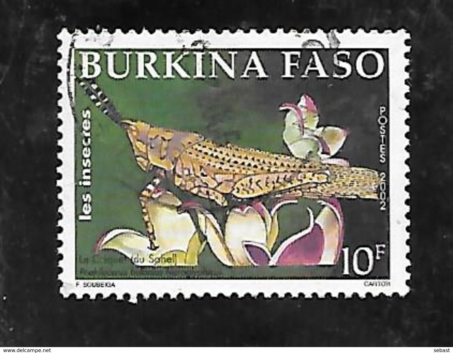 TIMBRE OBLITERE DU BURKINA DE 2002 N° MICHEL 1842 - Burkina Faso (1984-...)