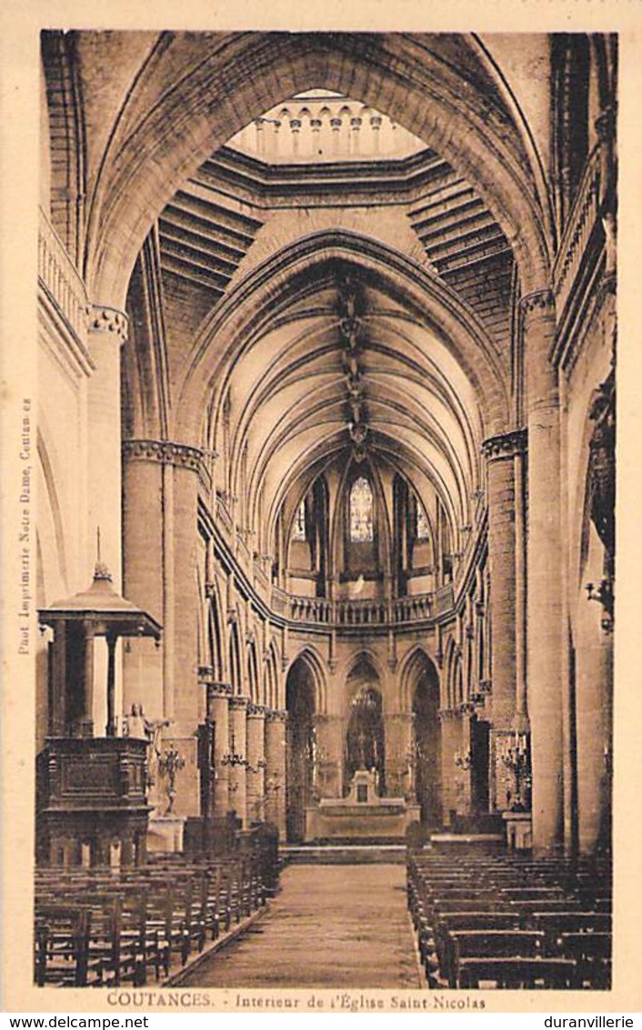 50 - Coutances - L' Intérieur De L'Eglise Saint-Pierre - Coutances