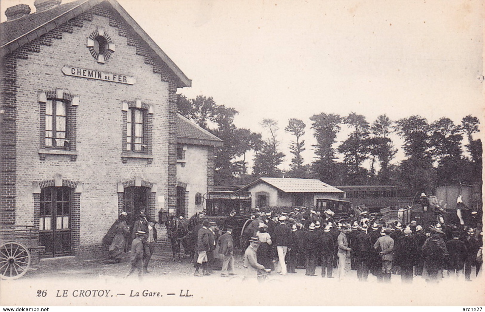 CPA - 80 - LE CROTOY - La Gare - Le Crotoy