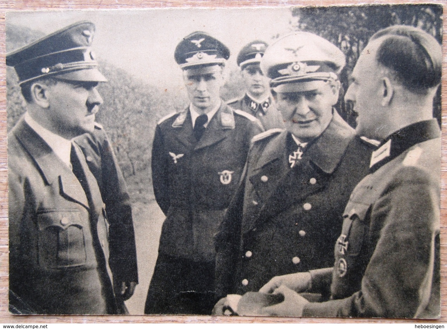 Hitler Und Göhring An Der Westfront - Beschriebene Karte - Personnages