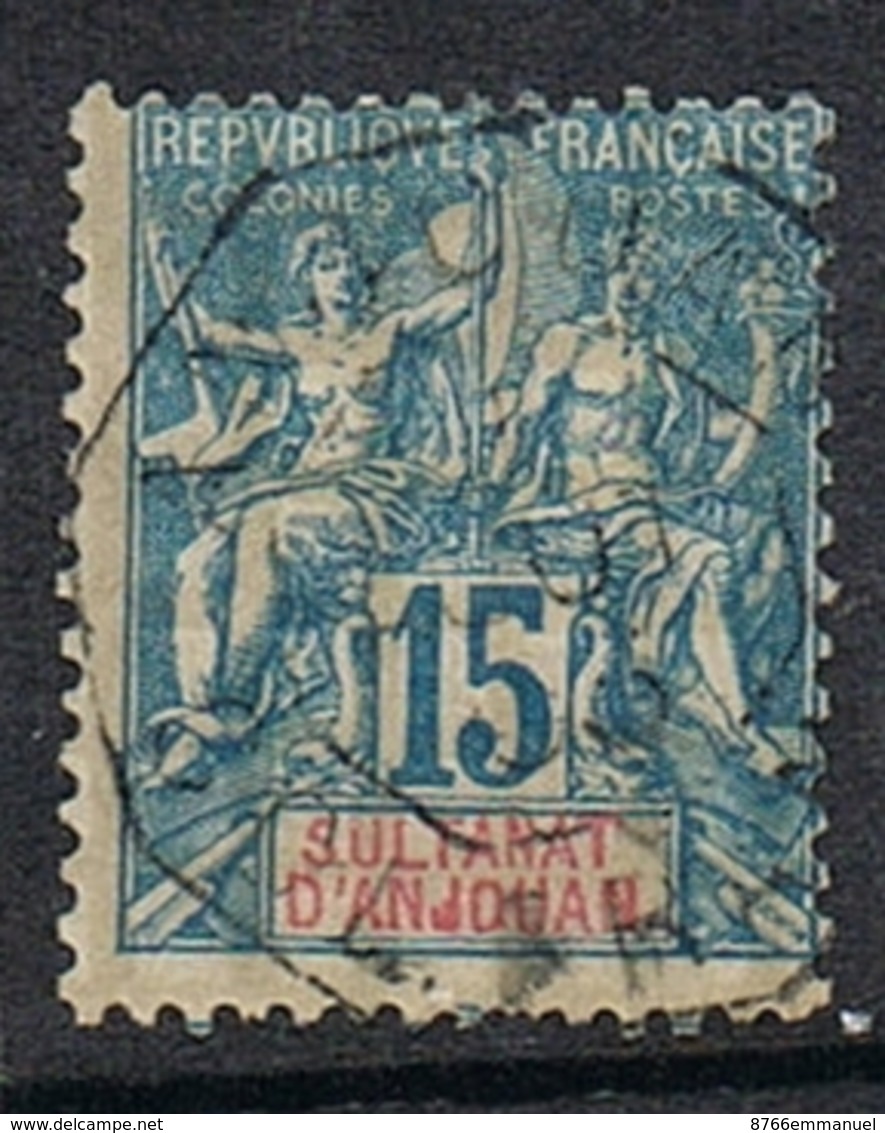 ANJOUAN N°6 - Used Stamps