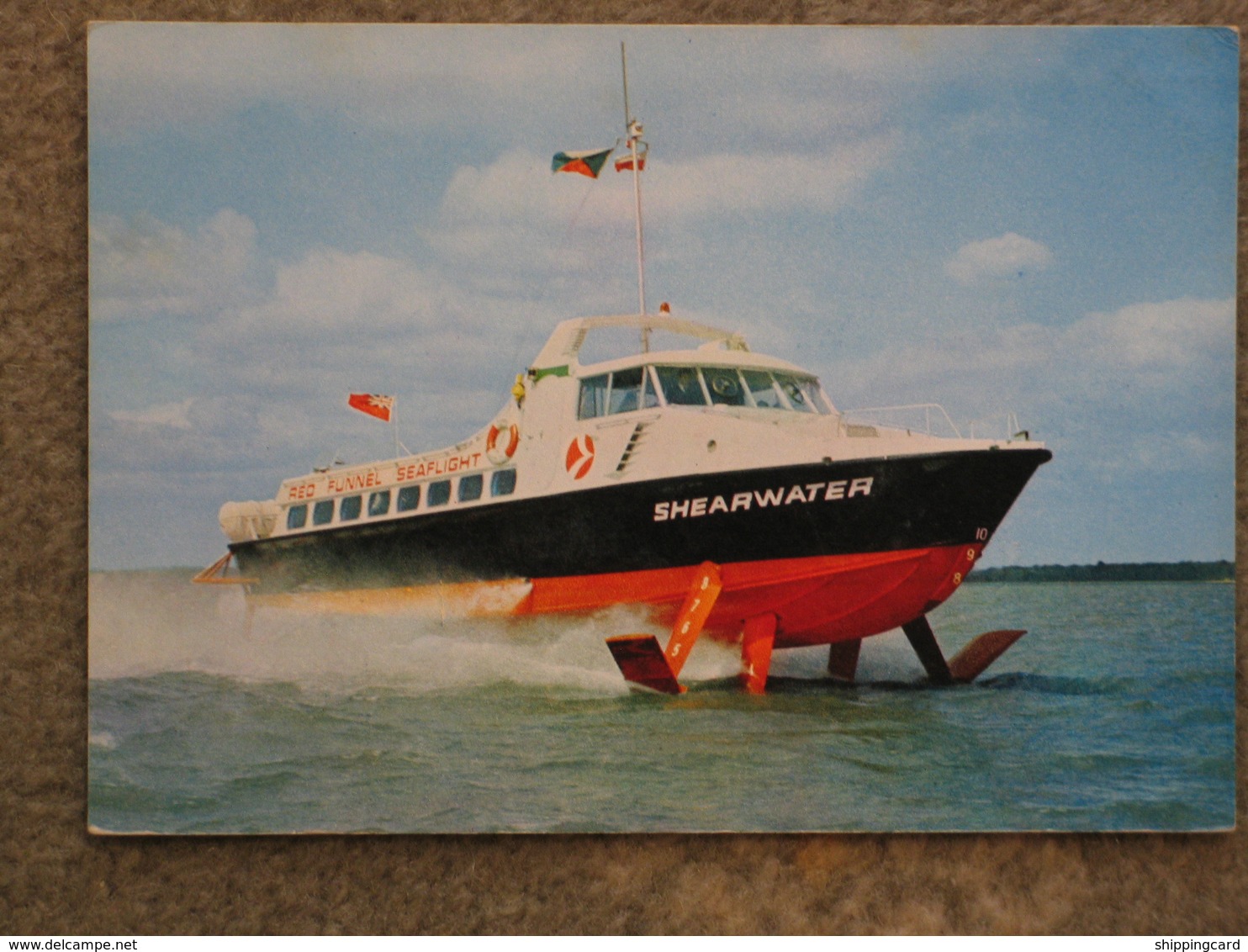 RED FUNNEL SHEARWATER HYDROFOIL - DIXON CARD - Ferries