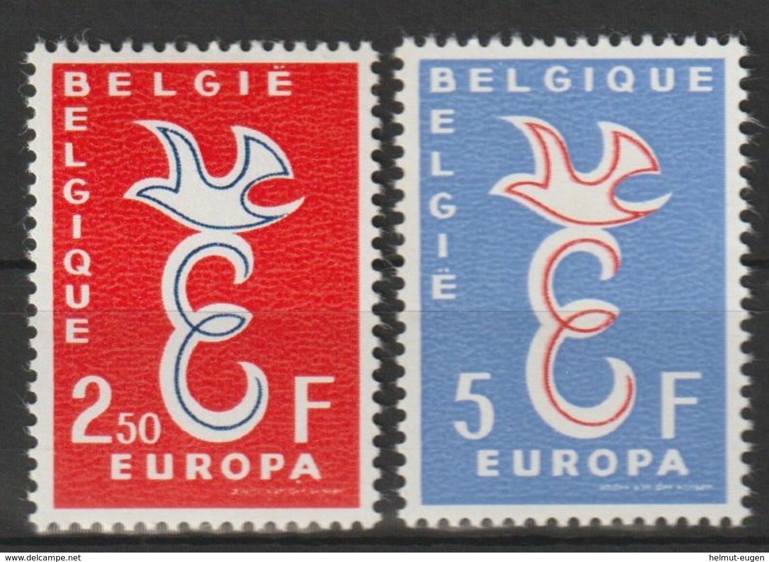 MiNr. 1117 - 1118  Belgien / 1958, 13. Sept. Europa. - Ungebraucht