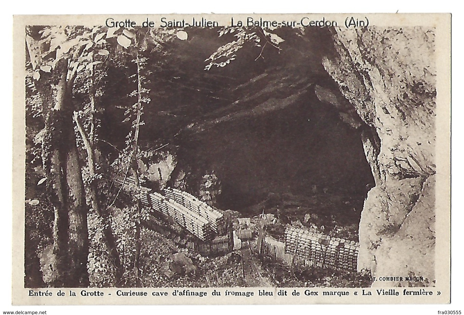 01 - LA BALME-SUR-CERDON - Cave D'affinage Du Fromage De Gex - Grotte De St-Julien - Non Classés