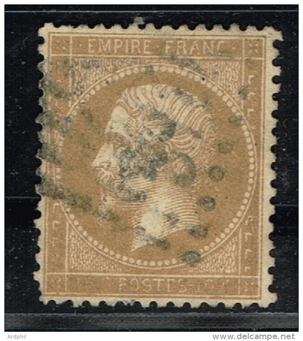 A6D-N°21 Variété Sans La Valeur Faciale.     Sans Pli Ni Aminci - 1862 Napoléon III