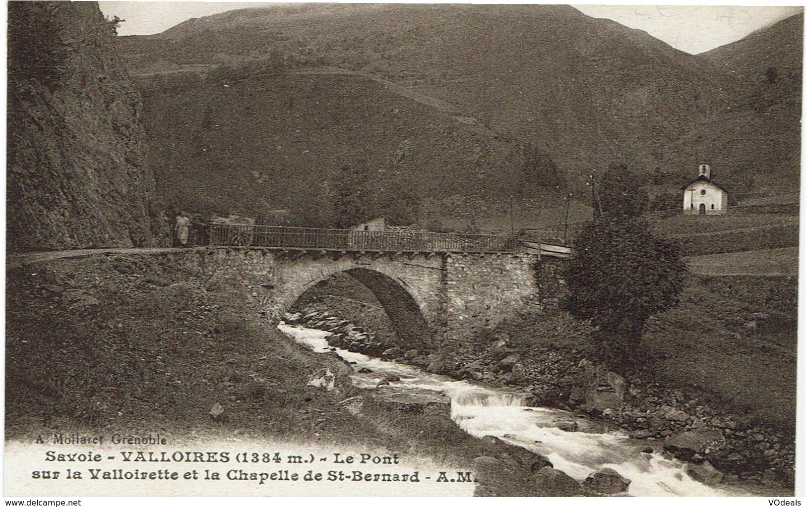 CPA - France - (73) Savoie - Valloires - Le Pont Sur La Valloirette Et La Chapelle De St-Bernard - Autres & Non Classés