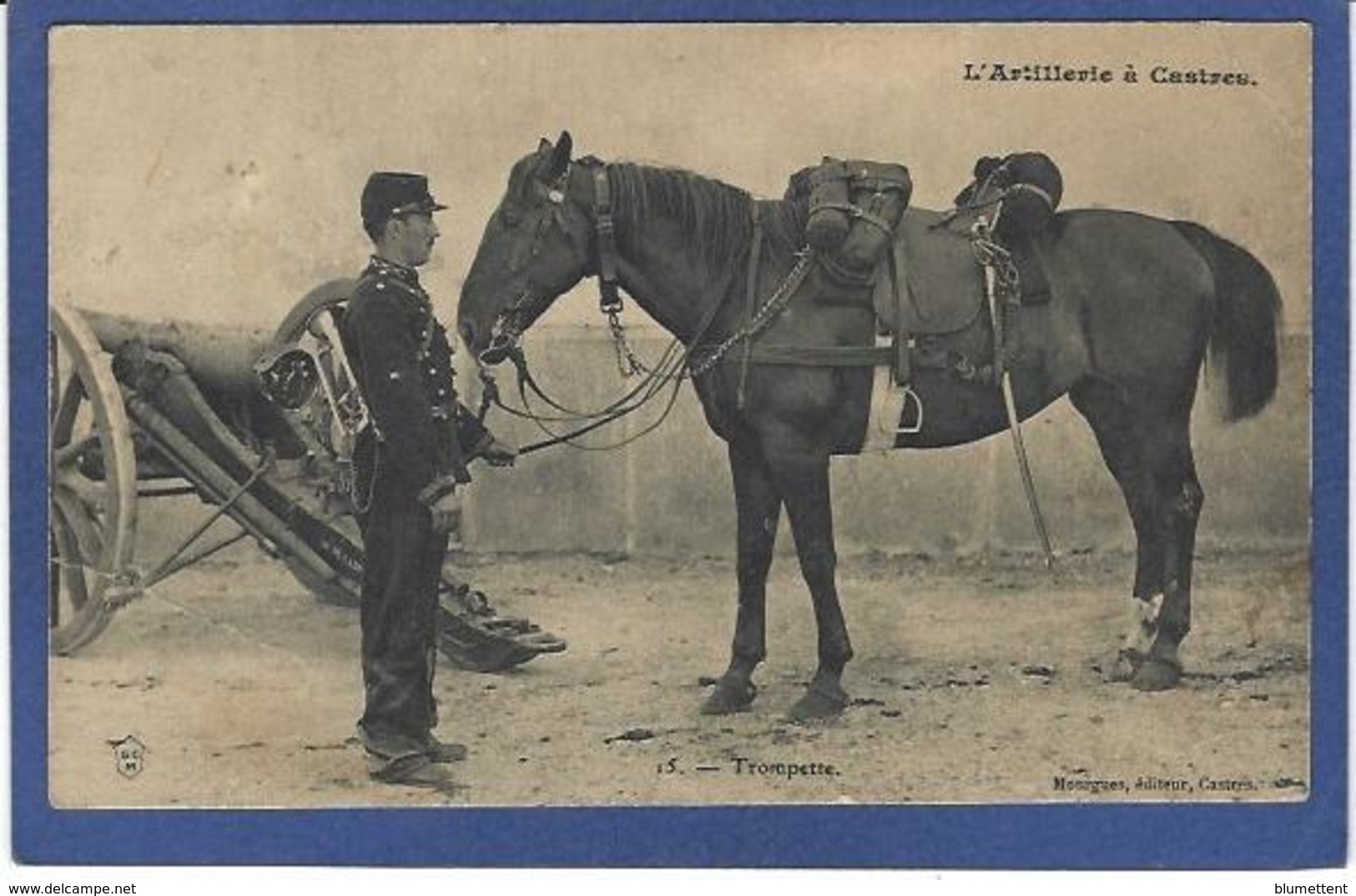 CPA Tarn 81 Castres Artillerie Militaria Circulé - Castres