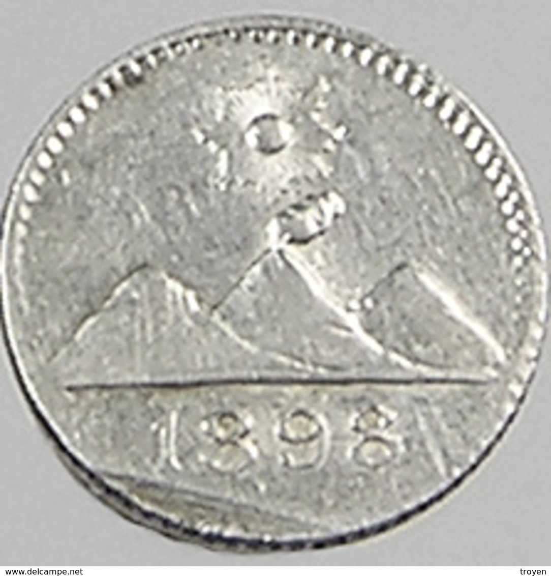 1/4 Réal - Guatemala - 1898 - Argent - TTB - - Guatemala