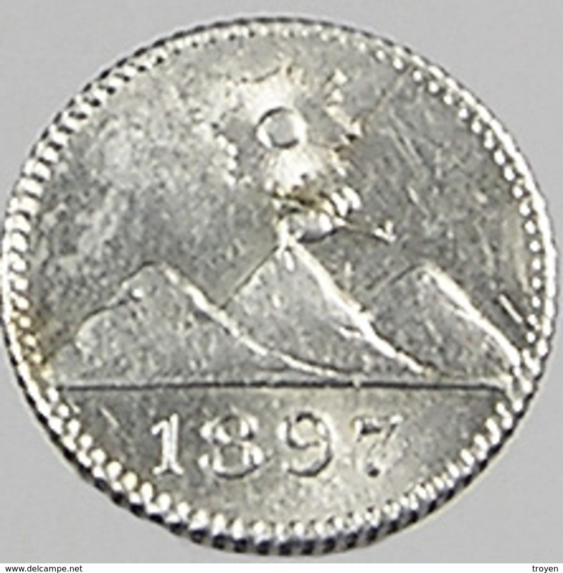 1/4 Réal - Guatemala - 1897 - Argent - Sup - - Guatemala